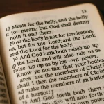 Bible verses about fornication open scripture with highlighted passages on sexual purity