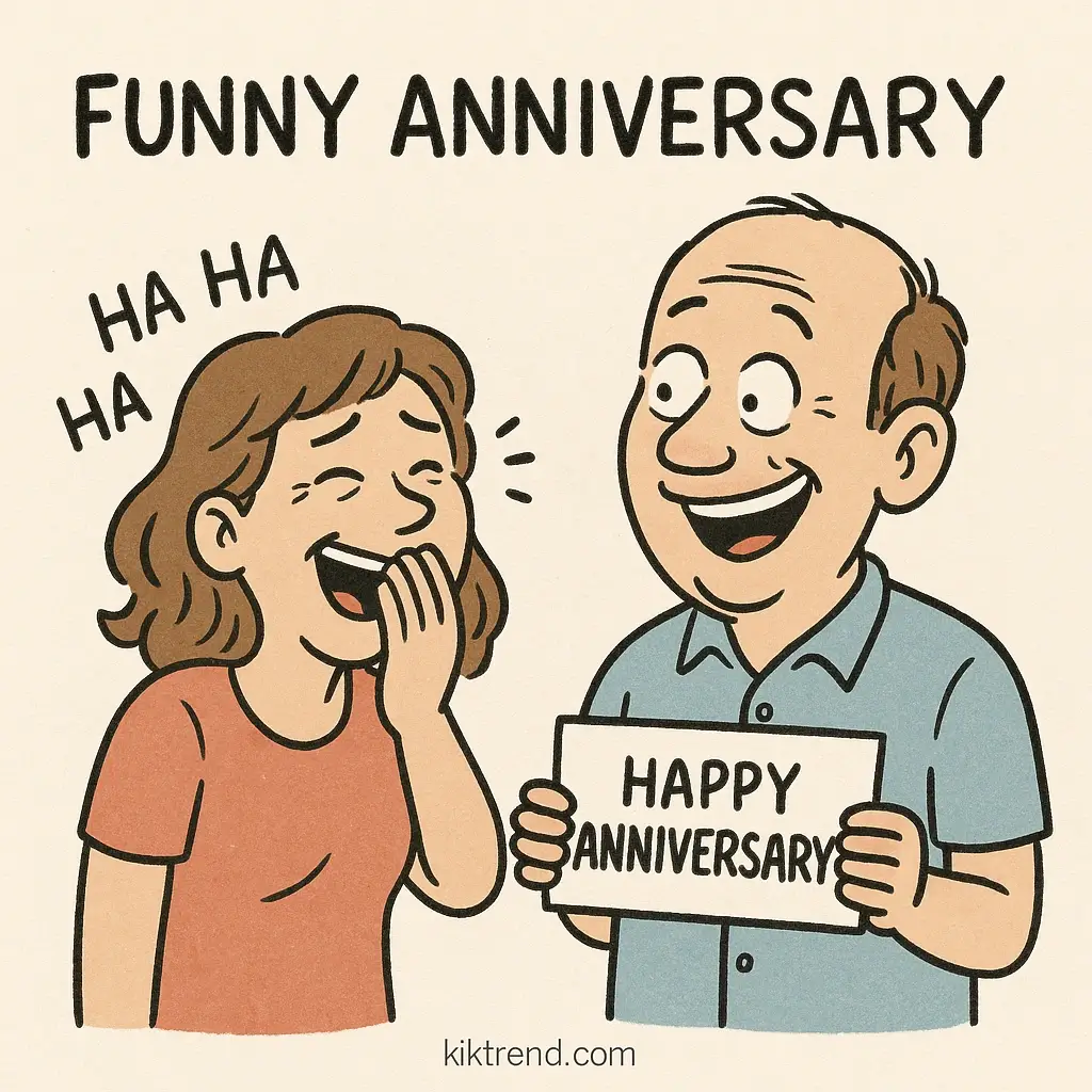 funny anniversary Instagram caption