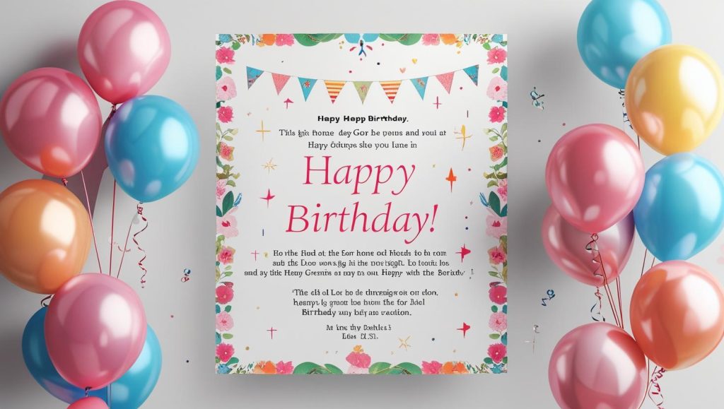 Happy birthday scripture for birthday celebration greeting card with biblical quotes