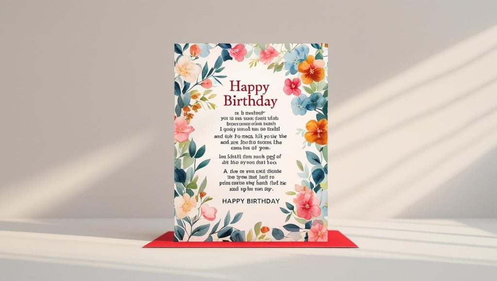 Happy birthday scripture for birthday celebration greeting card