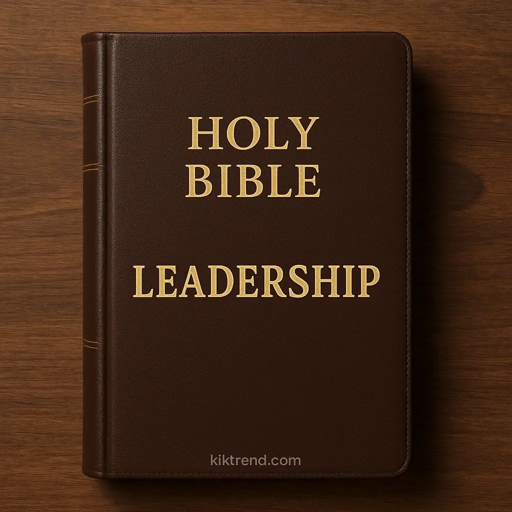 Bible verses about leadership open scripture with highlighted leadership passages