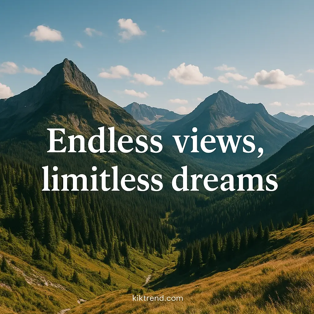 Best short mountain captions for Instagram with golden hour mountain photography backdrop