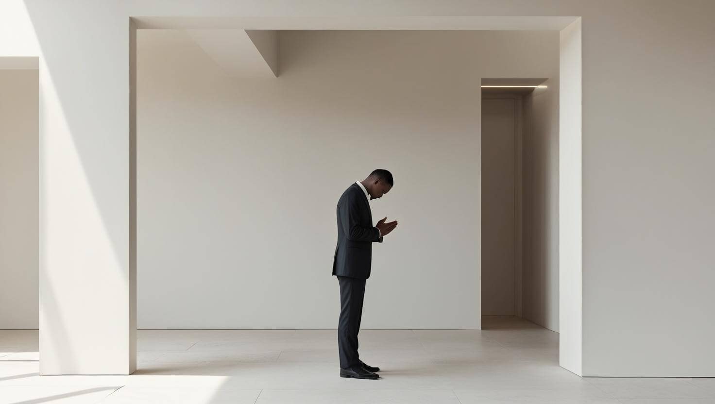 Prayer for job interview family praying together for husband's career success