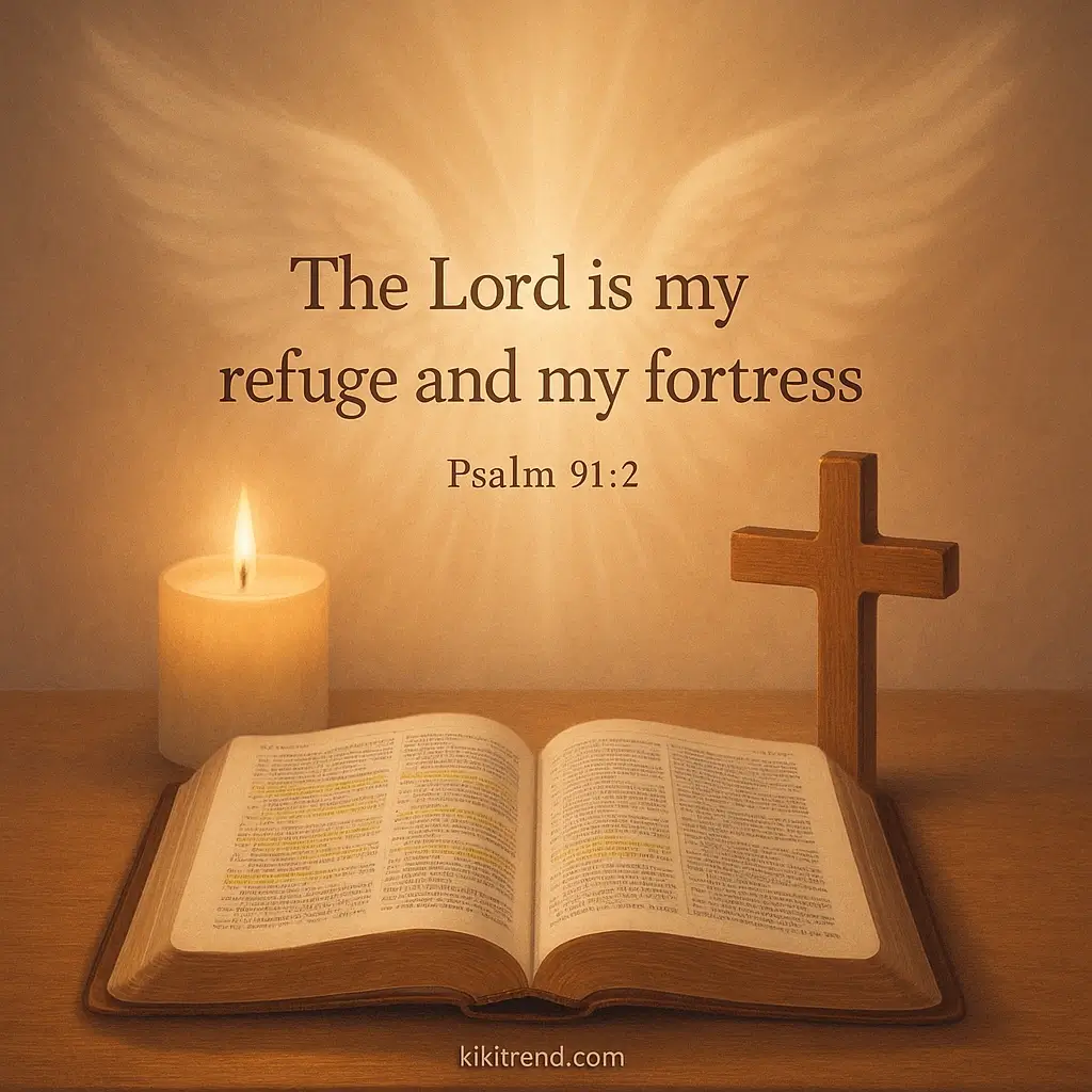 Catholic home protection prayer to protect home from evil with cross and blessed candles