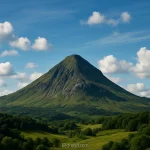 Short mountain captions for Instagram with stunning sunrise peak view and hiker silhouette
