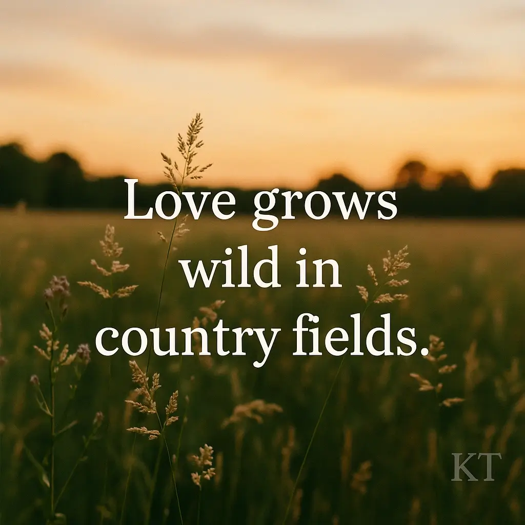 Short country instagram captions displayed over rustic farm background with hay bales and barn