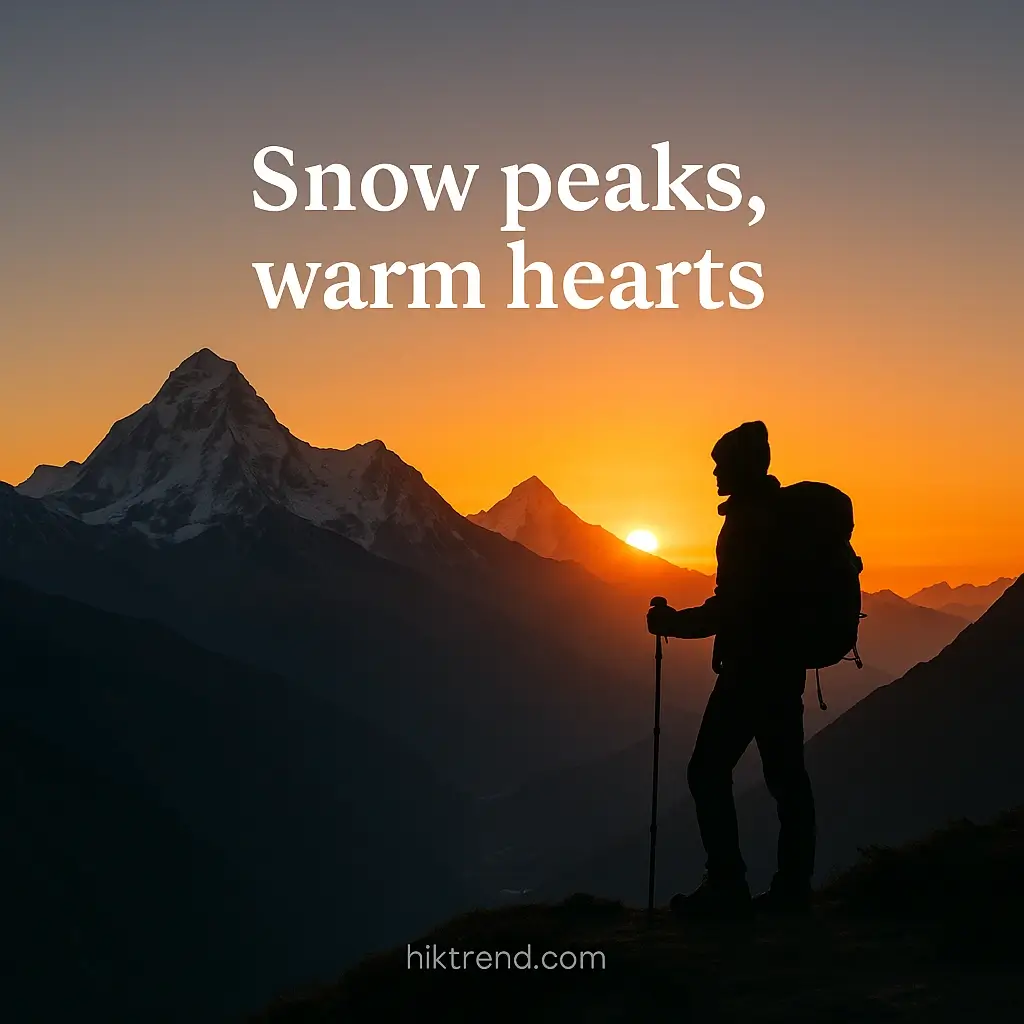 Perfect short mountain captions for Instagram adventure posts with scenic mountain landscape