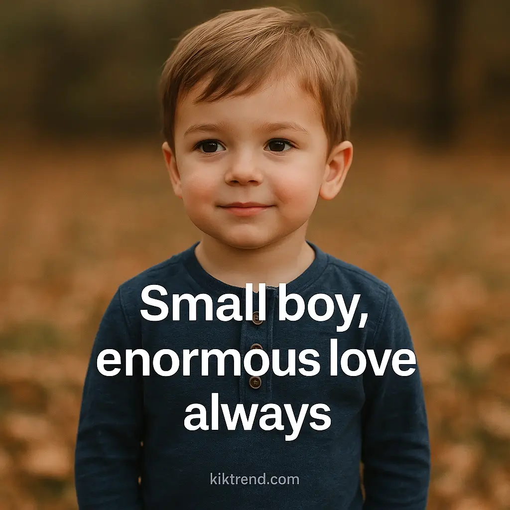 Little boy playing outside showcasing need for short son captions for Instagram