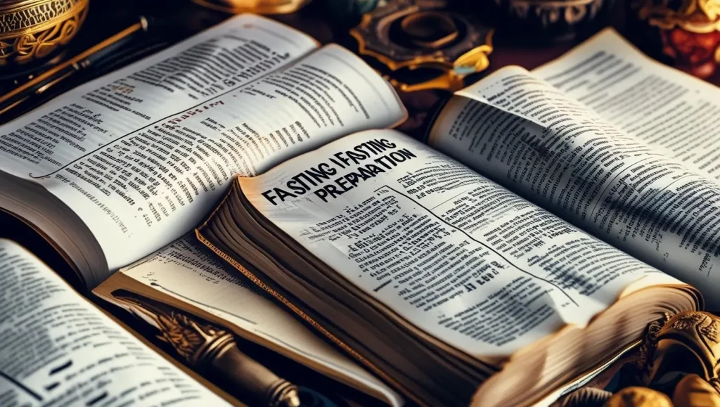 Biblical fasting guide featuring fasting scriptures for breakthrough and prayer strategies