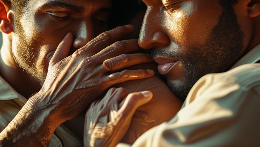 Highlighted bible quotes about not giving up in open Bible with soft natural lighting