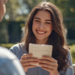 Lovers expressing true love messages by word of mouth