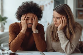 couple having trust issues.