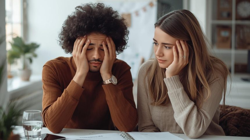 couple having trust issues.